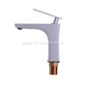 Modern Good quality white and chrome Brass Faucet
